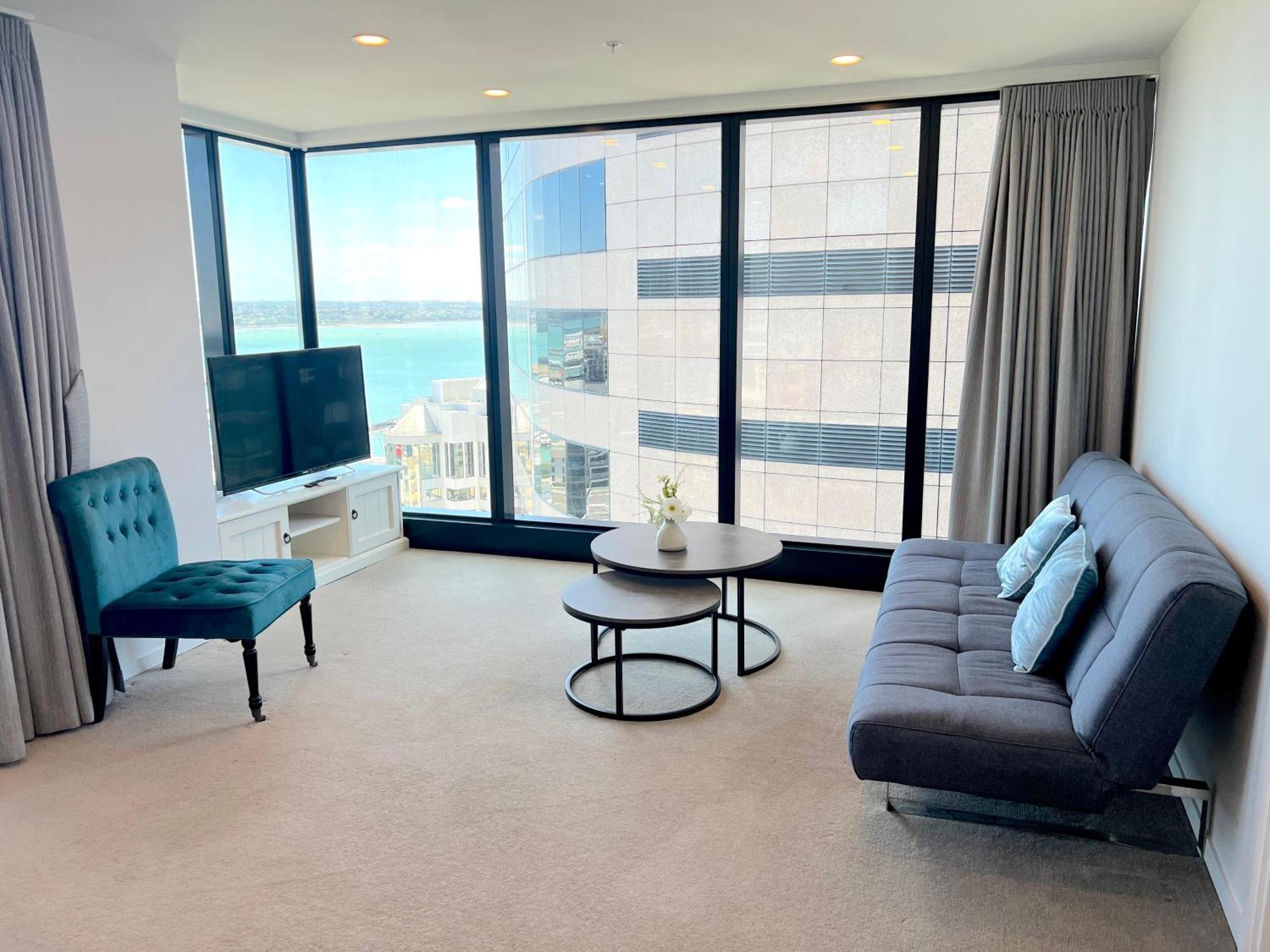Magnificent Harbour View Skytower View Apartment In Cbd Auckland Exterior photo